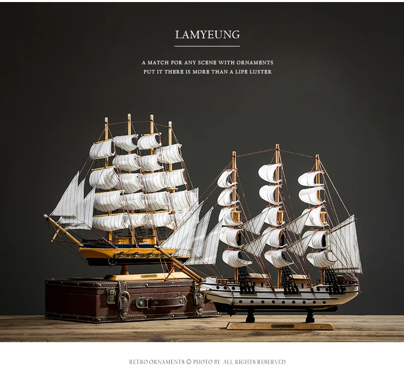 Реалистичные миниатюрные деревянные пиратские модели парусного корабля, морские украшения для дома, аксессуары для современного искусства, офиса, домашнего декора, сувениры
