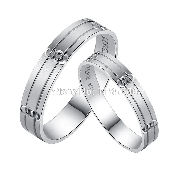 

S925 sterling silver Couple womens Rings in forensic Korean fashion lovers romantic silver jewelry mens