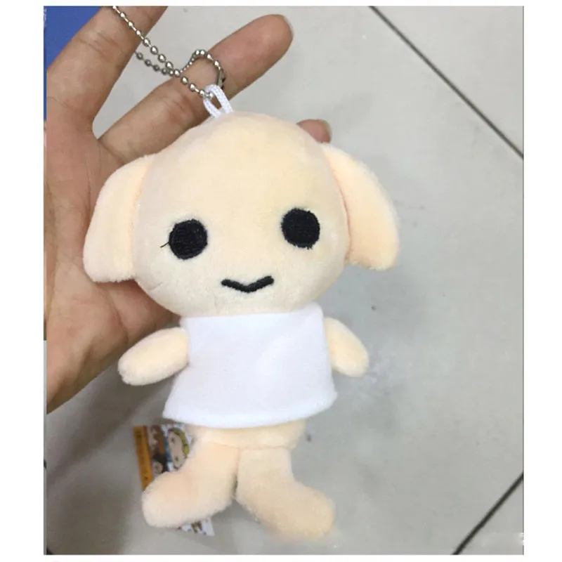 2017 New Harry Potter Plush Pendants Toys Dolls Lovely Malfoy Hermione Dobby Owl Hedwig Key Bag Pendants Dolls 6pcslot 10-12cm (5)