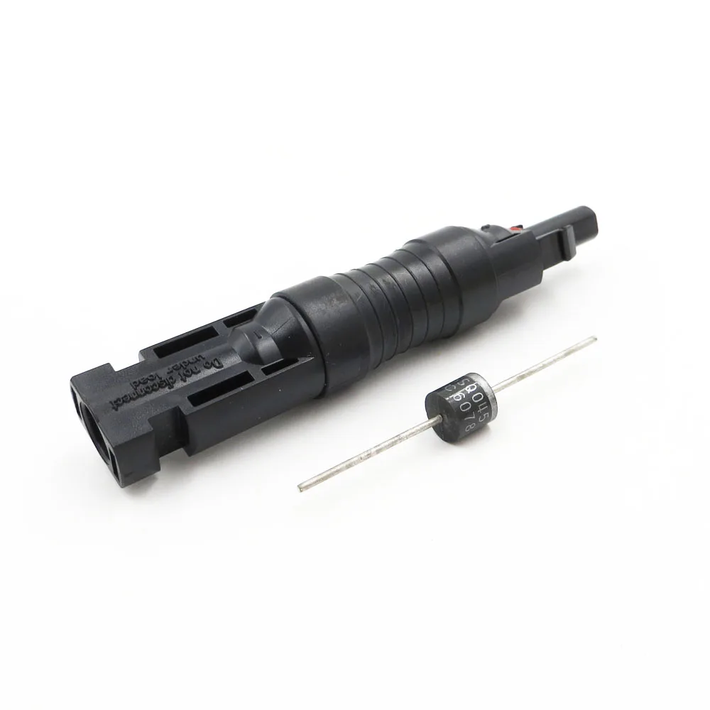 

15/10A Holder Protection MC4 Connector with Built in Diodes 15SQ045 IP68 Waterproof Use for solar cell panel