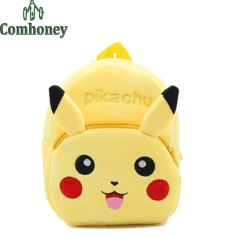 Pikachu Plush Backpack for Girls Boys Kindergarten Backpack Pokemon