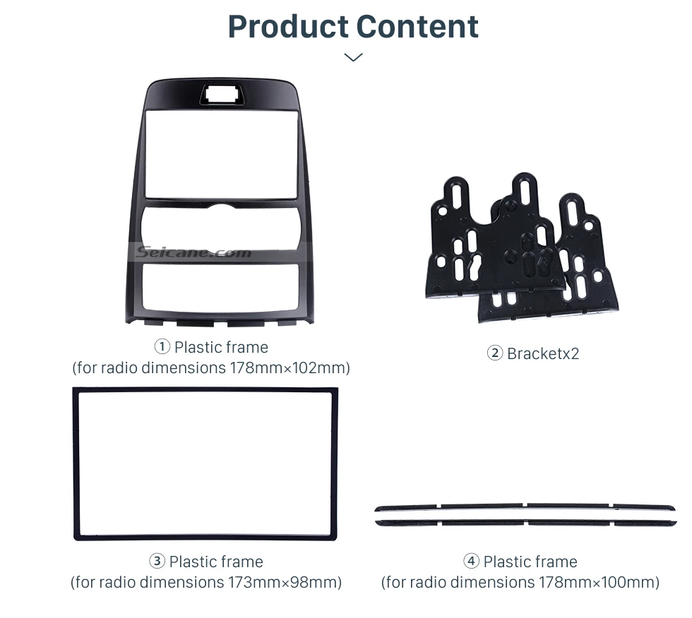 Seicane 2Din Автомобильная Радио Рамка фасции установка приборной панели установка пластины панель Рамка для 2010 hyundai Rohens купе
