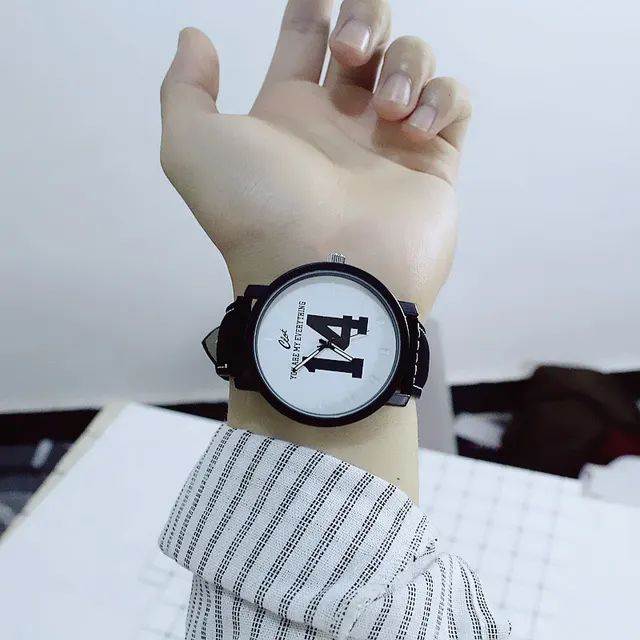 Men Woman couple 13 14 yes no my love good boy letters logo watch simple leisure Men Woman couple 13 14 yes no my love good boy letters logo watch simple leisure