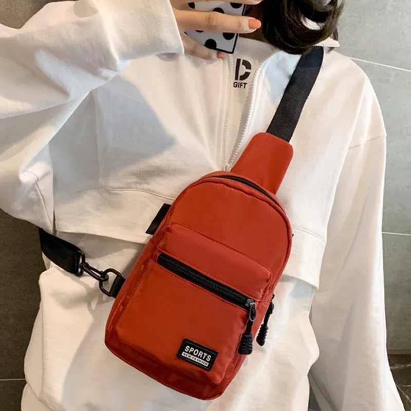 

Mihaivina Canvas Waist Bag Zipper Chest Bag Street Sport Fanny Pack Waist Belt Bags Casual Crossbody Shoulder Bag Waist Pack