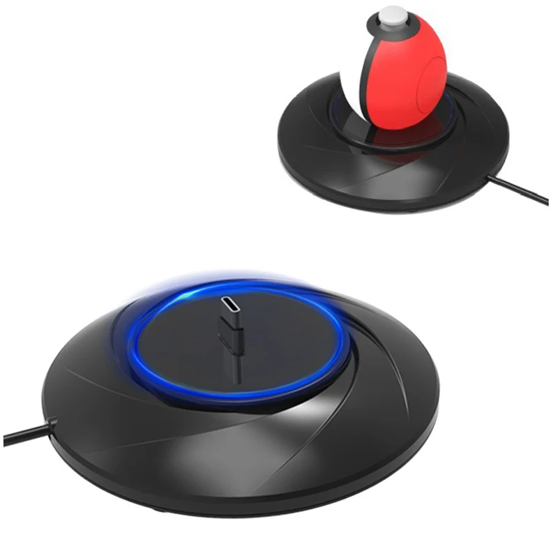 Светодио дный зарядная подставка Тип C Зарядное устройство Док-станция Быстрая зарядка для Nintend переключатель NS Poke Ball Plus Pokeball Eevee контроллер