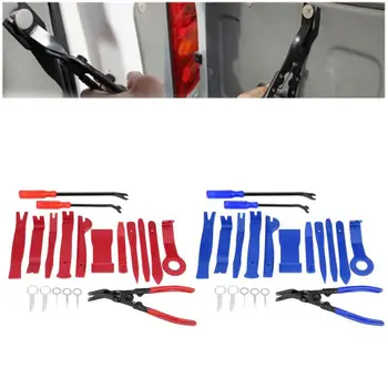 

19 pcs Car Auto Stereo Radio Spry Tool Fastener Clip Pliers Door Clip Panel Dashboard Removal Tools Kit