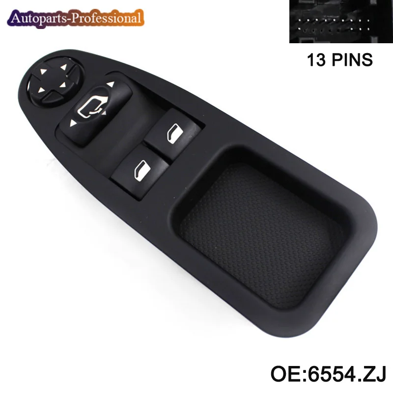 6554.ZJ новая кнопка переключения стеклоподъемника для Fiat Scudo Citroen Jumpy Dispatch Peugeot Expert