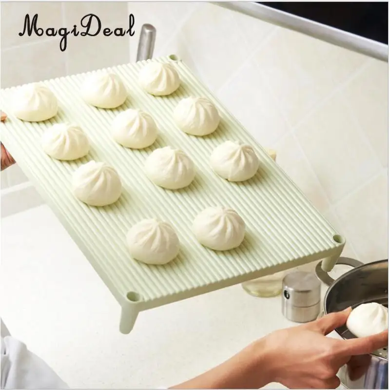 Stackable Dumpling Tray - Cake Storage Rack - Nonstick Pastry Container - Home Kitchen Restaurant Hotel