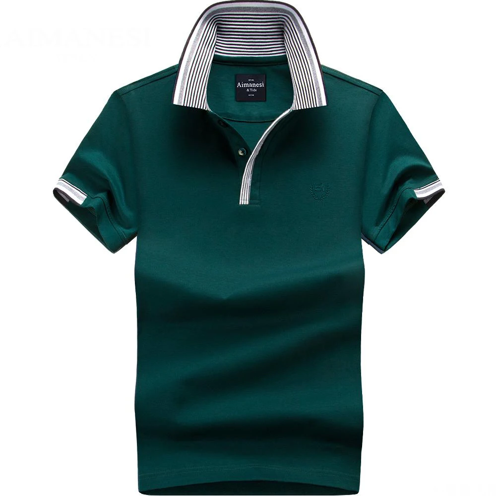 New 2017 Mens Cotton Polo Shirt Brand 9 Colors Short Sleeved Polo Shirt Male Plus size