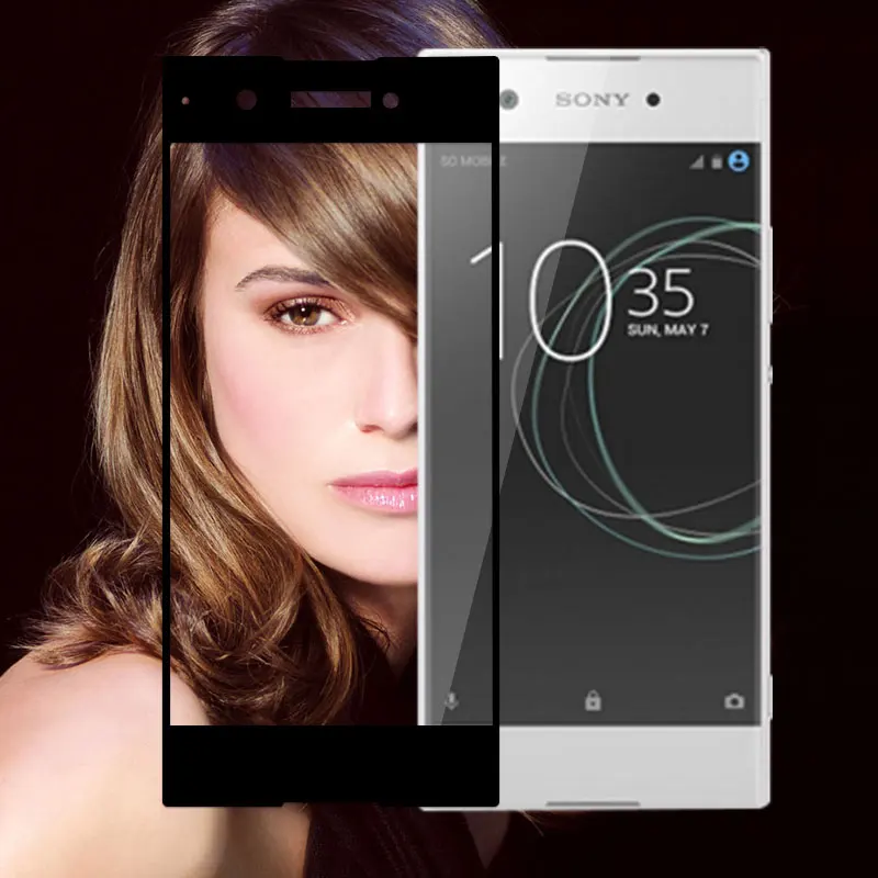 Полное покрытие закаленное стекло для Sony XA1 защита экрана Xperia / Dual G3112 5 0