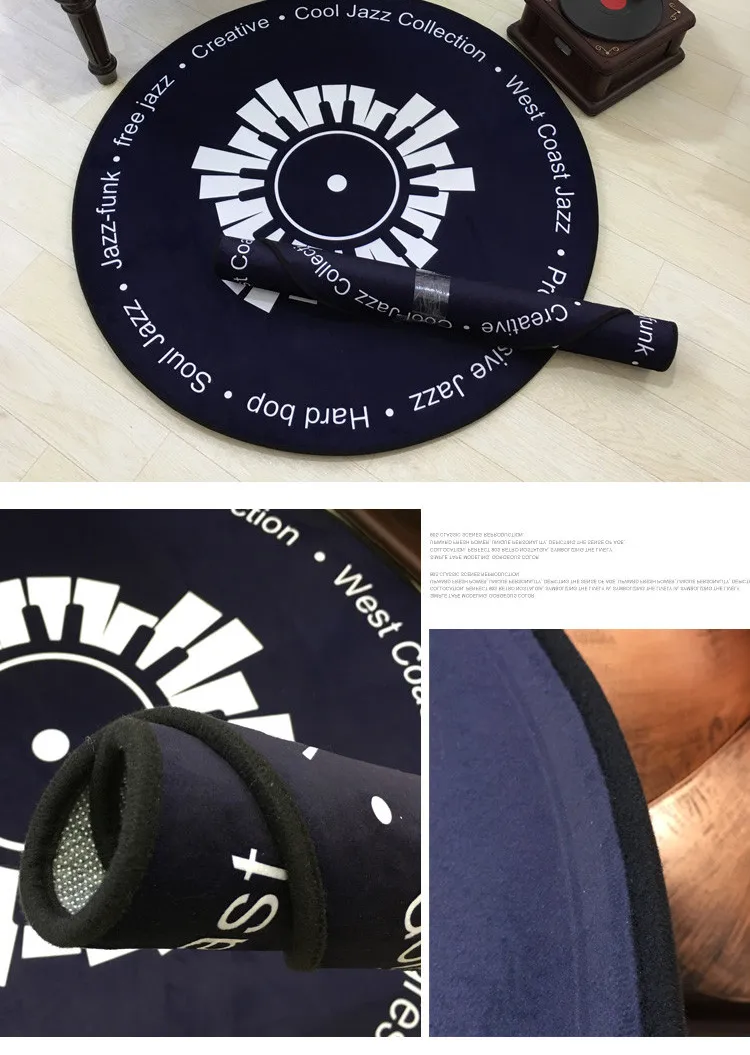 CD дизайн мягкие круглые ковры для гостиная детская спальня Rugs для чистки ковров, для дома пол двери коврики модные креативные коврики s