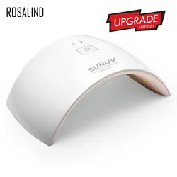 ROSALIND Sun 9C Plus 36 Вт УФ лампа аппарат для ногтей сушилка для всех гель лак S с 30 s/s 60 s Кнопка УФ светодио дный Светодиодная лампа маникюр Дизайн