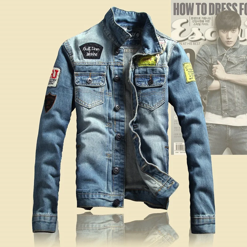 2016 Spring Mens Jackets Brand New Slim Fit Vintage Denim