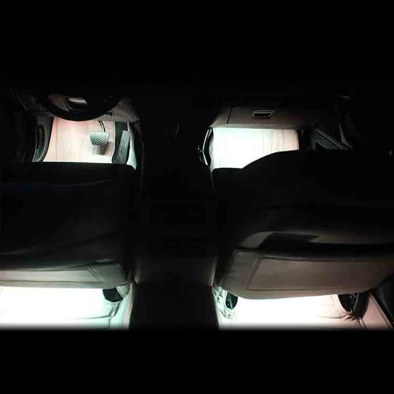 4*9 Светодиодный светильник для автомобиля, интерьер, атмосфера, внедорожник, пол, Полоска, лампа, дистанционное управление музыкой, интерьер автомобиля, неоновый светильник s