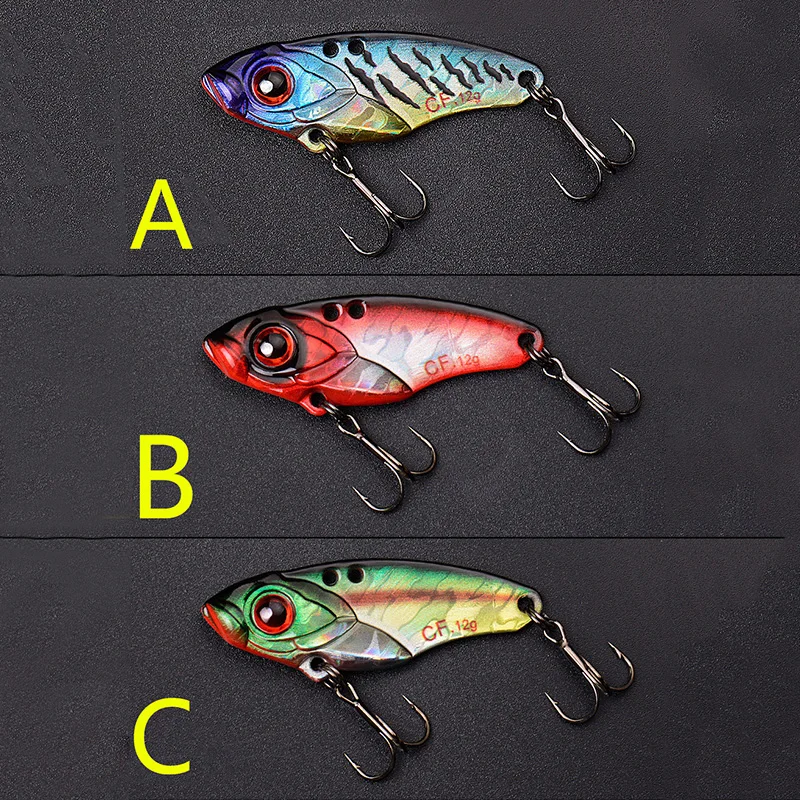 OUTKIT 1 Pcs 40mm 6g 9g 12g المعادن VIB الصيد السحر Crankbait باس بيت الساعد التريبل مع 2 خطاف ملعقة الطعم الرصاص الأسماك Crankbait OUTKIT 1 Pcs 40mm 6g 9g 12g المعادن VIB الصيد السحر Crankbait باس بيت الساعد التريبل مع 2 خطاف ملعقة الطعم الرصاص الأسماك Crankbait