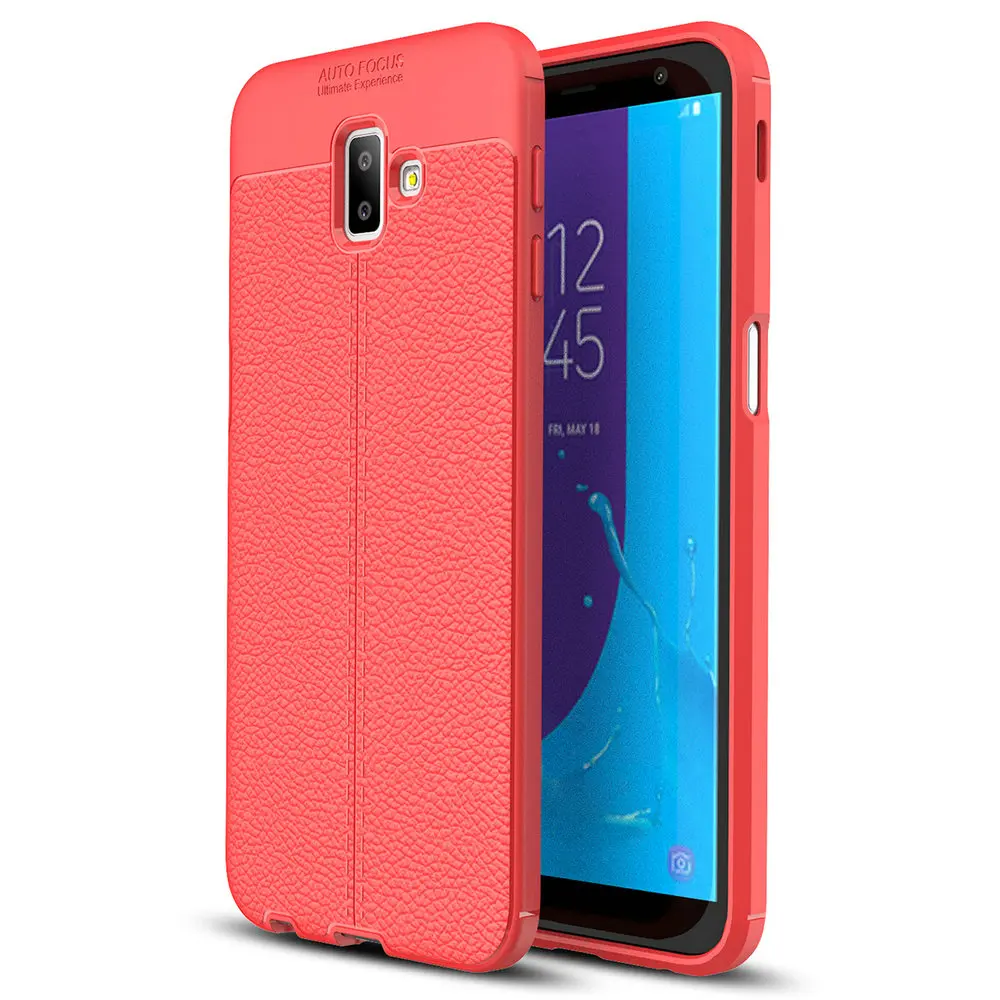 50 шт./лот для Galaxy J2 Core TPU чехол Lichee Rugger Armor Brushed гелевый Чехол Samsung J6 Plus 2018 S01|Бамперы| |