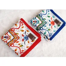 Новое поступление, 48*48 см, женские хлопковые косынки, многофункциональные Квадратные платки, впитывающие пот, японский стиль, роскошный носовой платок SY1900