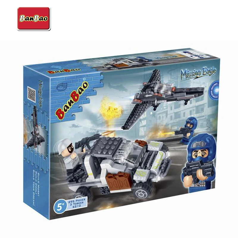 Model Building Kits for kids BANBAO Airplane and car 6210model