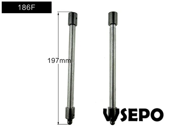 Top Quality! Push Rod Kit(2PC Kit) for 186F/188F Air Cooled 04 stroke Diesel Engine,5KW~6KW Diesel Generator Parts