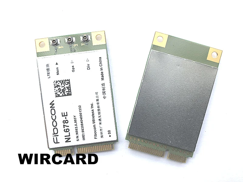 NL678 E LTE Cat6 Mini PCIe сотовый модуль DL 300 Мбит/с UL 50 gps для Band 1/3/5/7/8/20/28/32/38/40/41|3G модемы| |