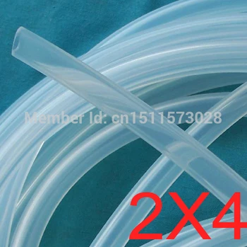 

2mm ID 4mm OD Transparent Food Grade tubing Medical Use FDA Silicone Rubber Flexible Tube / Hose