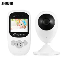 Shujin SP880 Беспроводной Камера детское теплое вечернее видения двухсторонний монитор сна 2,4 дюймов температура дисплея LCD обнаружения