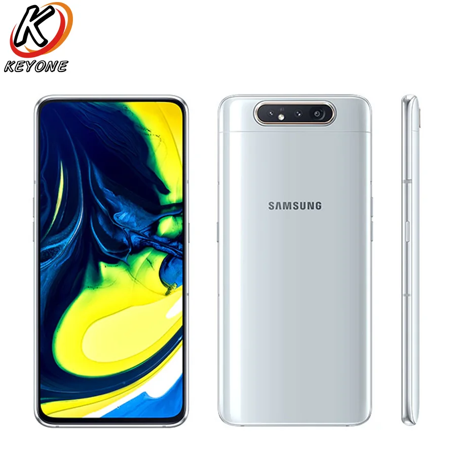 Мобильный телефон samsung Galaxy A80 A805F/DS с глобальной версией, 6,7 дюймов, 8 ГБ ОЗУ, 128 Гб ПЗУ, Snapdragon 730, Android 3700 мА/ч, две sim-карты, NFC