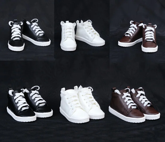 Billige D01 P001 kinder handgemachte spielzeug 1 3 1 4 Puppe Zubehör BJD SD puppe High top casual schuhe 1 para