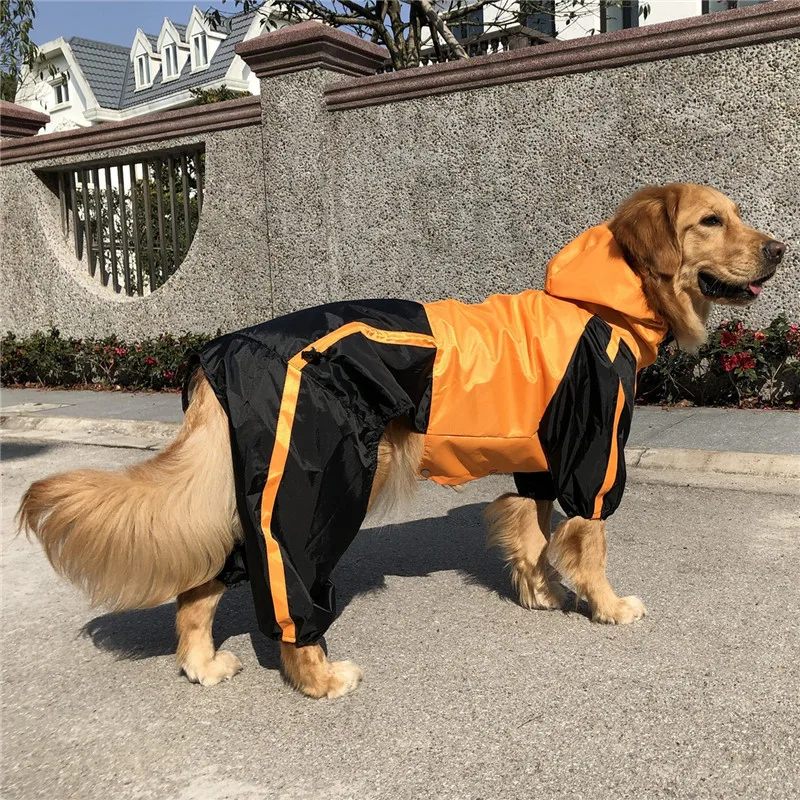 

Pet Dog Raincoat Waterproof Clothing for Dog Small Dog Rain Jacket Big Dog Clothes Waterproof Jumpsuit Golden Retriever