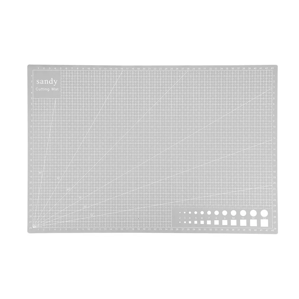 

PVC Cutting Mat A3 45*30cm Durable Self Healing Handmade DIY Quilting Accessories Flexible Green Patchwork Board Plotter