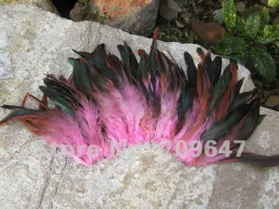 200 шт./лот Красота розовый Цвет петушиные перья петуха перья 6-7 дюйм(ов