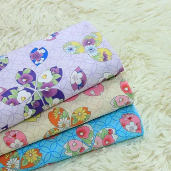 

half yard import cotton fabric soft breeze flower print cloth, handmade DIY patchwork baby's garment dress tissue A639