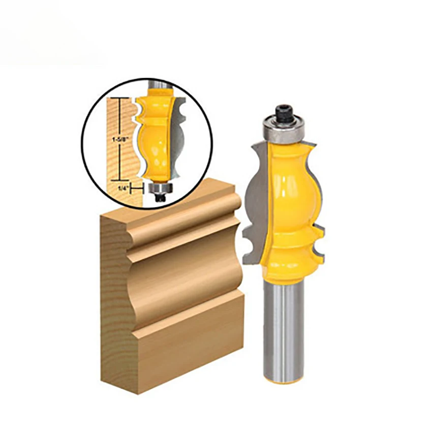 1/2 handle fishtail handrail milling cutter woodworking trimming cutting carving knife woodworker tools mill router bit | Инструменты