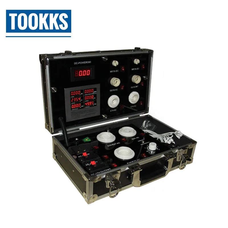  Portable 3521-7P LED Demo Case Energy-Saving LED Digital Display Test Box LED Lighting Show Case