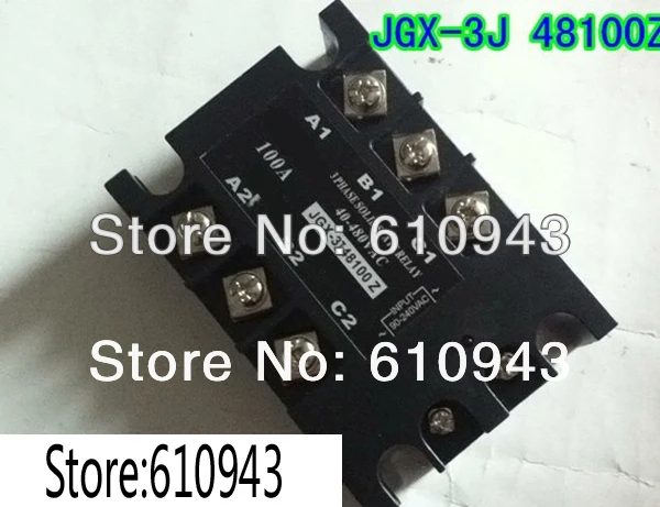 

JGX-3J-48100Z load voltage 40-480VAC control voltage 90-240VAC Three phase Solid state relay SSR relay Free shipping