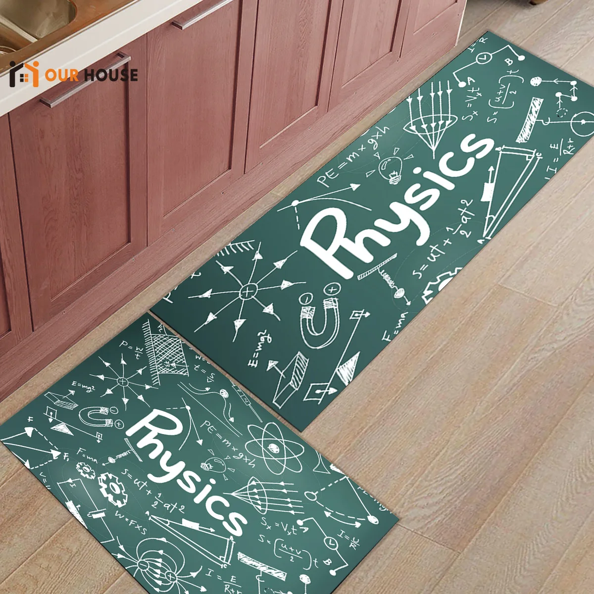 Ourhouse физика выравнивание коврики для входа аксессуары для ванной комнаты Набор грязи мусора Траппер пол ковры площади бегунов