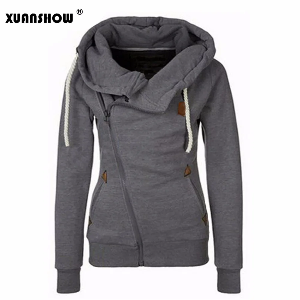 XUANSHOW/женские толстовки с капюшоном сезон зима осень хлопковая куртка и длинными