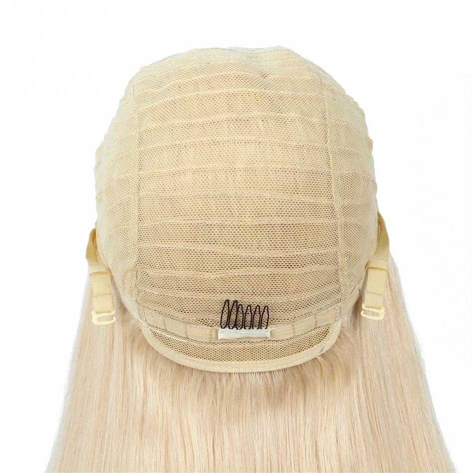 Plecare 613 блондинка синтетические волосы на кружеве парик бразильский Прямо Синтетические волосы на кружеве al 100% человеческие волосы