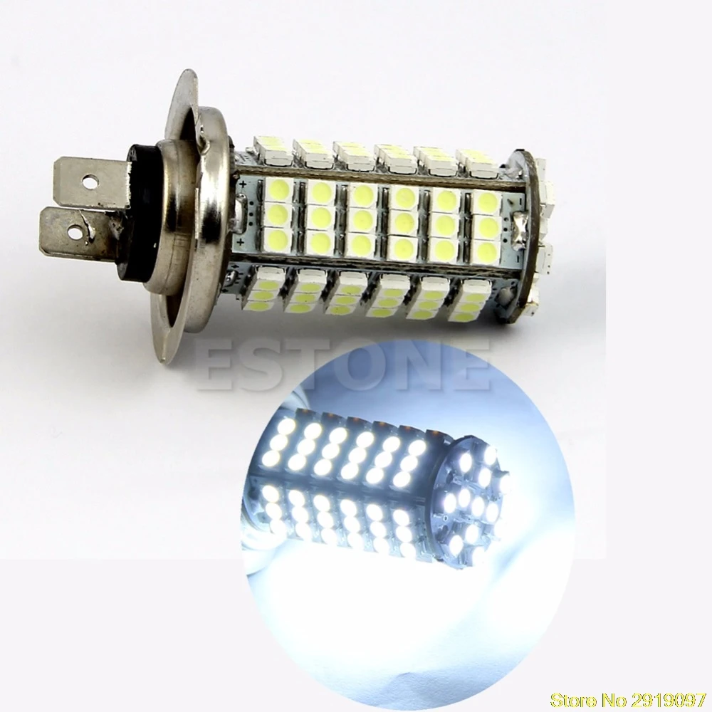 

New Arrive H7 102-SMD LED 3528 Car Auto Head Light Pure White Bulb Lamp 6000k DC 12V Drop Shipping Support