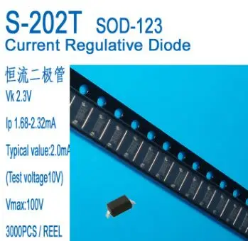 

Free shipping 50pcs/lot CRD/Constant Current Diode 2mA, S-202T SOD-123 Sensor Applications IP1.68-2.32MA