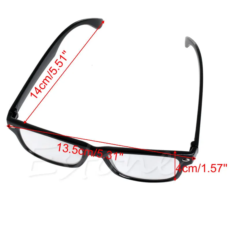 Унисекс классические очки для чтения с дальнозоркостью черная окантовка+ 1,0+ 1,5+ 2,0+ 2,5+ 3,0+ 3,5+ 4,0