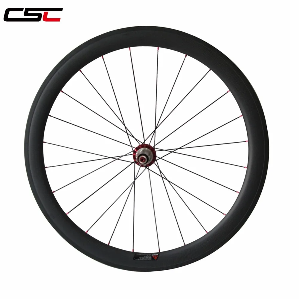 Perfect Single front wheel 23mm wide 24/ 38/ 50/ 60/88mm Deep powerway R36 hub Clincher Tubular Carbon road bike bicycle Wheels 3