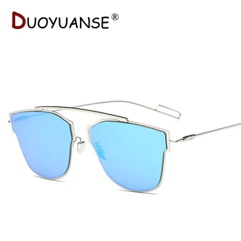 

DUOYUANSE Fashion mirror sunglasses woman hipster personality Sun Glasses metal glasses wholesale D new 822