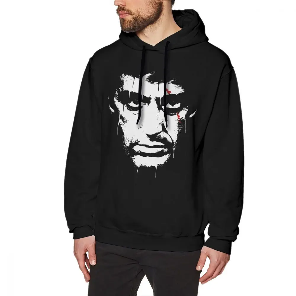 

Scarface Hoodie Scarface Hoodies Streetwear Long Sleeve Pullover Hoodie Warm Red Mens XXX Cool Cotton Hoodies