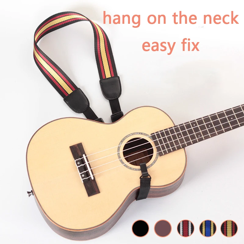 Ukulele Shoulder Strap Widen Thicken Neck Ukulele Dedicated Guitar Guitarra Hook Accessories