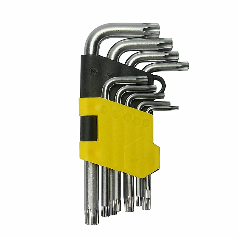 Torque Wrench Torx Socket Hexagon Key 9Pcs Set T10-T50 Universal Hex Key Wrench Set