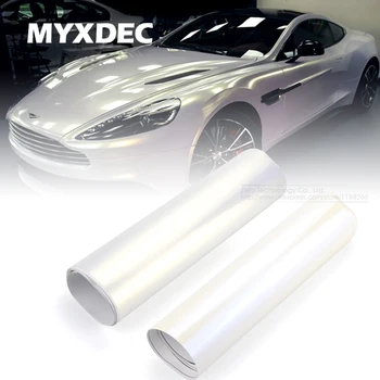

100*30CM Vinyl Car Motorcycle Wrapping Foil Decoration Chameleon Stickers Car Styling Waterproof White Gradual Change Blue/Gold