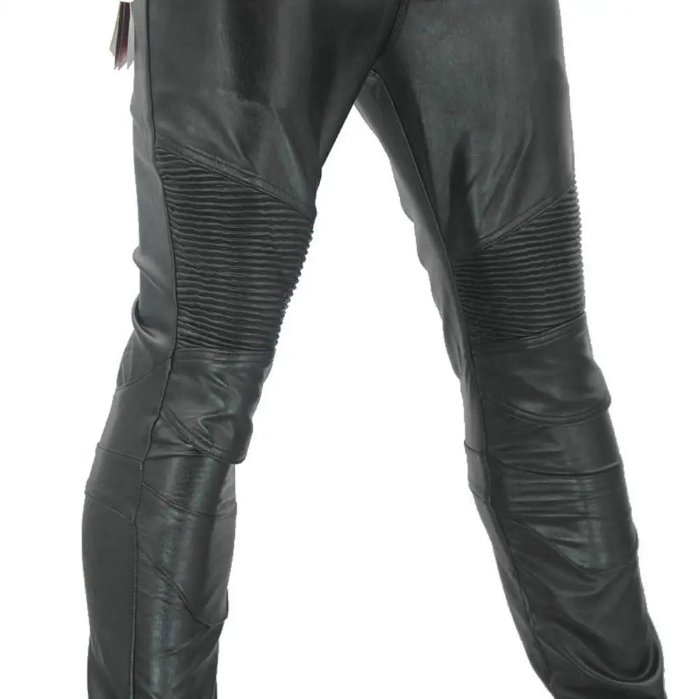 Водонепроницаемые ветрозащитные мужские мотоциклетные джинсы для езды с 4 X CE панцири наколенники для мотокросса штаны из искусственной кожи черные S-3XL