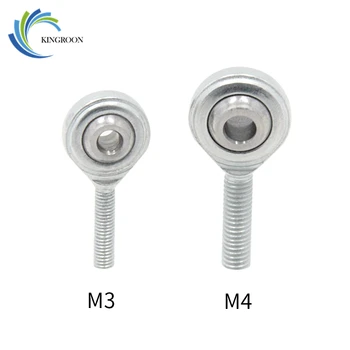 

2pcs/lot M3 M4 Fisheye Bearings 3D Printers Parts Rod Ends Joint Thread Aluminum SI4T/K SI3T/K Fish Eye Part Fisheyes Accessory