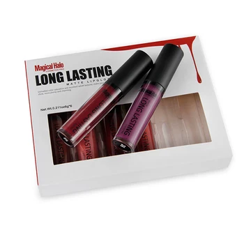 

6 10 12 Pcs Matte Lip Gloss Set Kit Professional Long Lasting Lips Cosmetic Sexy Non-fade Liquid Lipstick Makeup Beauty Tools